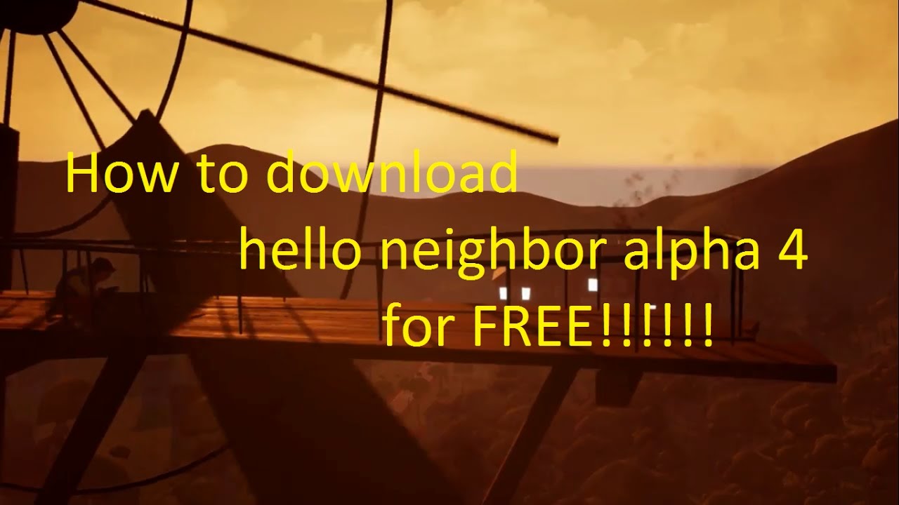 hello neighbor alpha 4 download landfall
